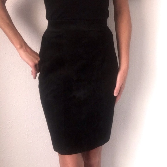 Vintage Dresses & Skirts - 🎱VTG suede leather pencil skirt